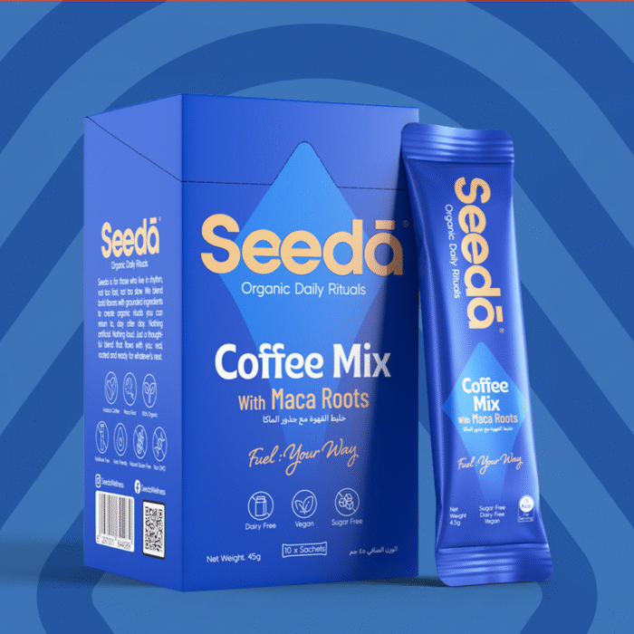 Organic Arabia Coffee with Maca Roots Drink Blend 10 Sachets Box - Image 1